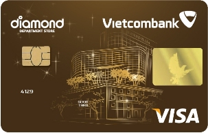 Thẻ tín dụng quốc tế đồng thương hiệu Vietcombank Diamond Plaza Visa